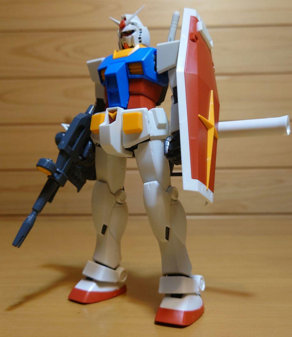 バンダイ①MG1/100ガンダムVer.2.0＆② MG Gファイター中古セット