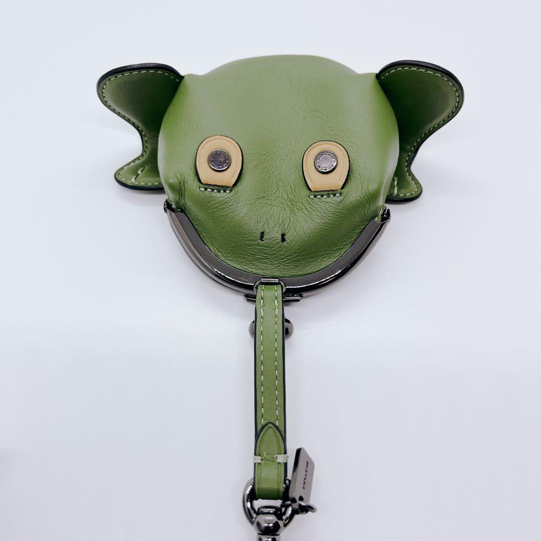 【希少】COACH カエル型ケース グリーン レザー アニマル 箱付き