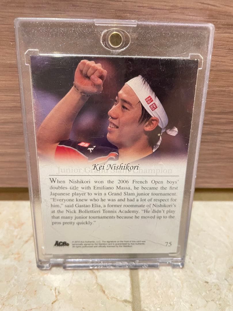 ACE 2012 錦織圭 AUTO PURPLE テニスカード