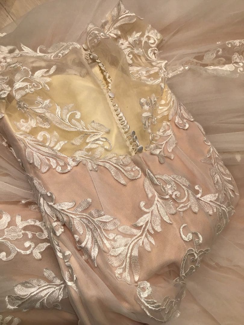 YNSWEDDING刺繍入りマーメイドウェディングドレス