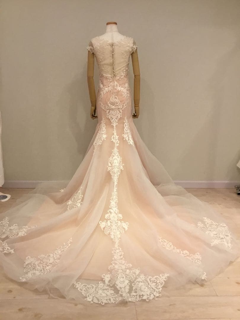 YNSWEDDING刺繍入りマーメイドウェディングドレス