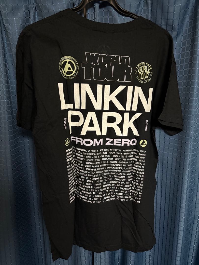 【貴重】リンキンパーク 2025 ブラック ツアーTシャツ XL linkin