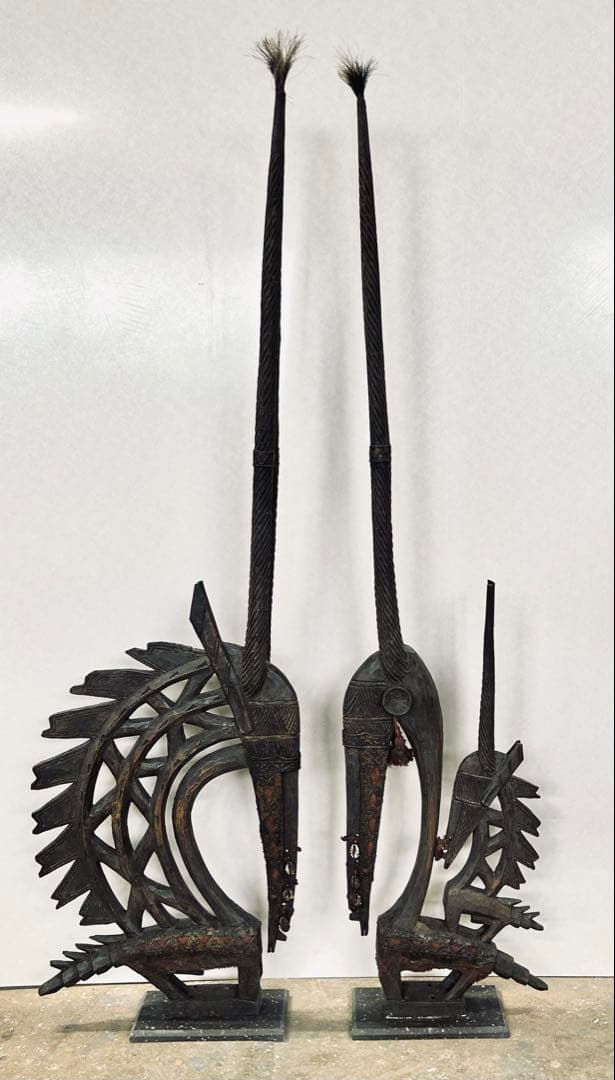 アフリカ彫刻　マリ共和国 バンバラ族 チワラ　アフリカ工芸品