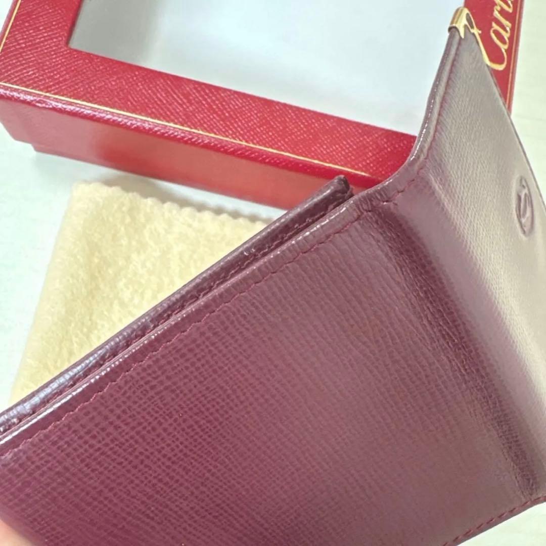 Cartier カルティエ ボルドー スクエア型 ケース 小銭入れ