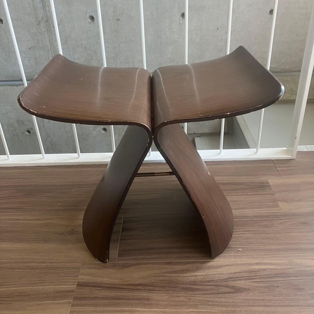 柳宗理 バタフライスツール 天童木工 tendo 旧ロゴ ヴィンテージ