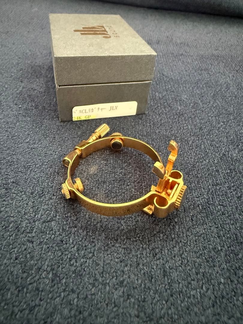 JLV バスクラ用リガチャー 24K バスクラリネット　美品