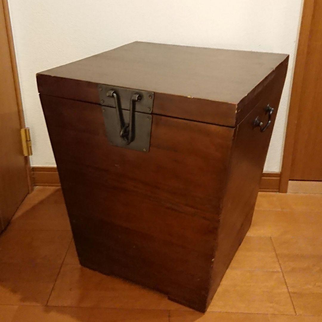 アンティーク雑貨 昭和レトロ 古い 木箱 ゴミ箱 収納箱 ボックス
