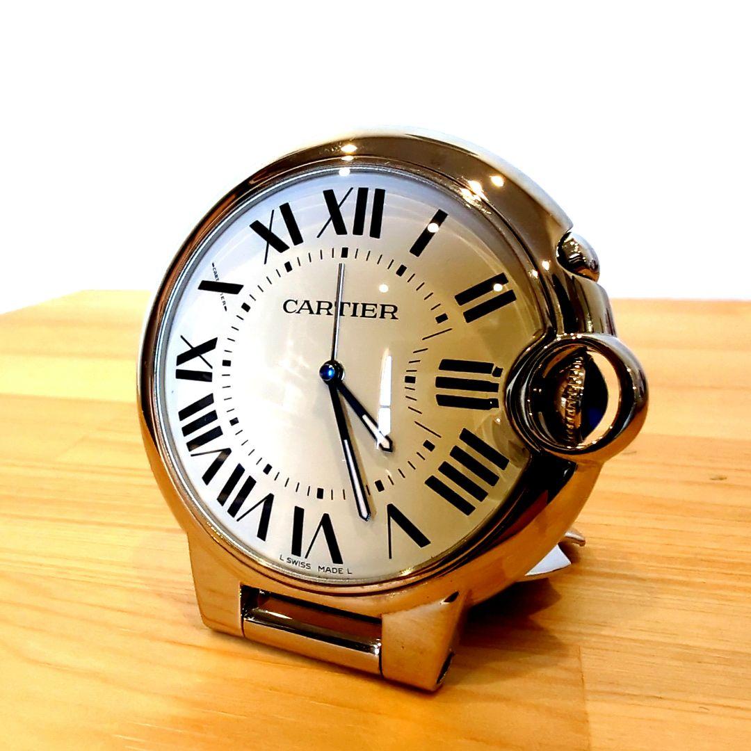 Cartier バロンブルー テーブルクロック置時計 シルバー