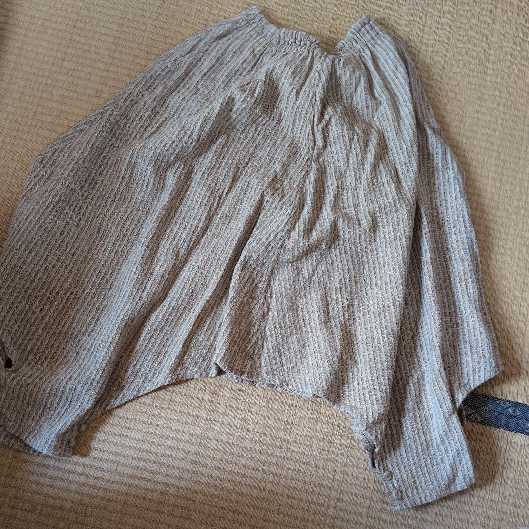 うさと　うさと服　ストライプ サルエル　モモンガパンツ