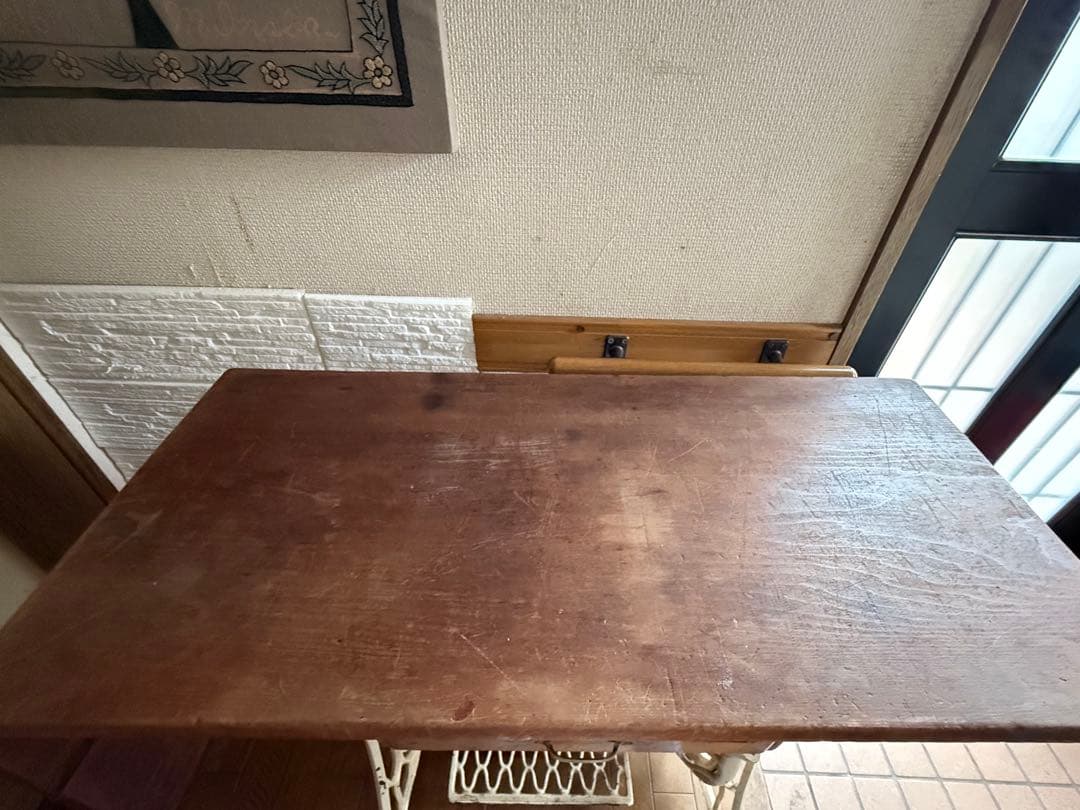 ha---co アンティーク シンガー ミシン 網目 鉄脚 足踏みミシン