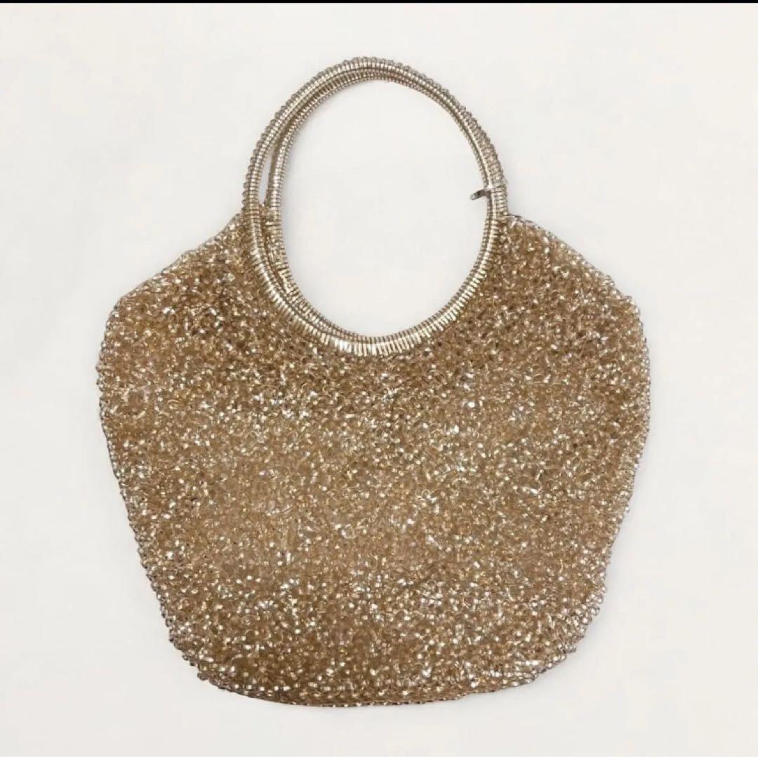 アンテプリマ バスケット シルバーゴールド ワイヤーバッグ