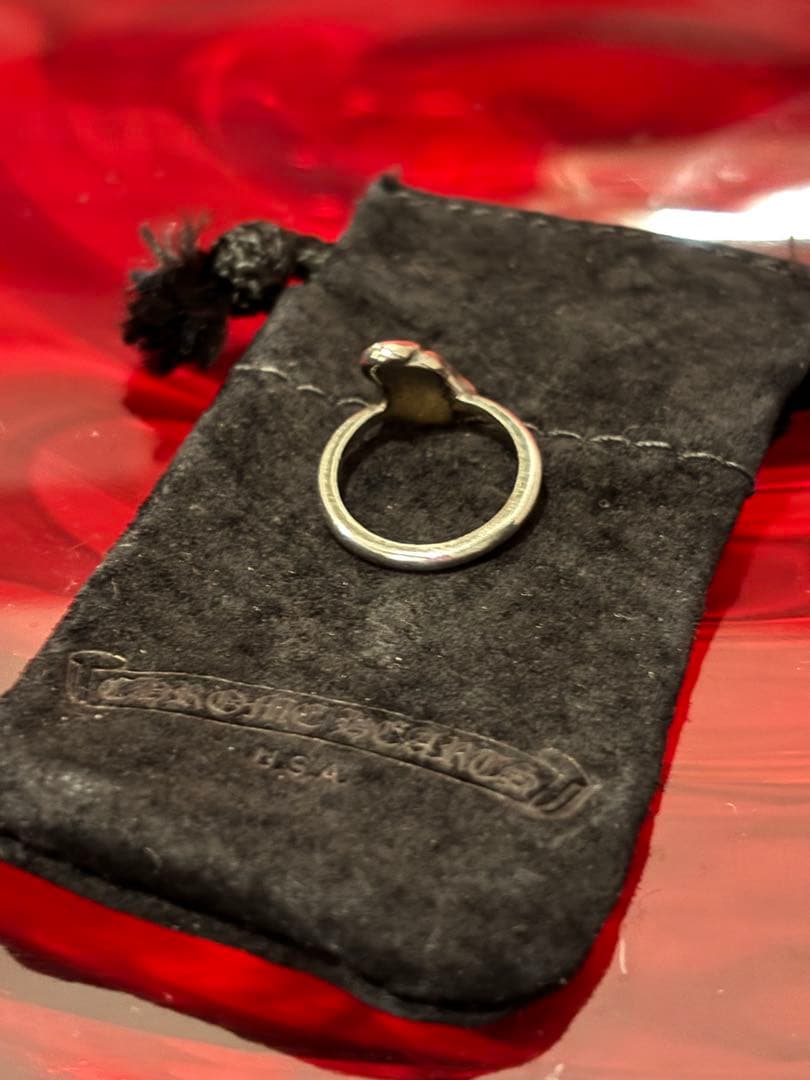 クロムハーツ リップ&タン ストーンズ ピンキーリング シルバー925