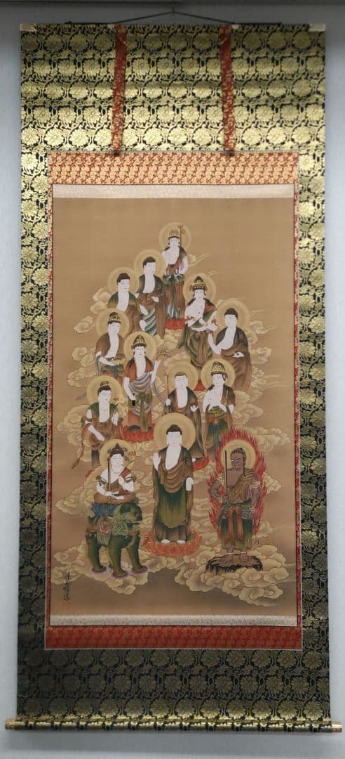 十三仏　素仙掛軸　Y100