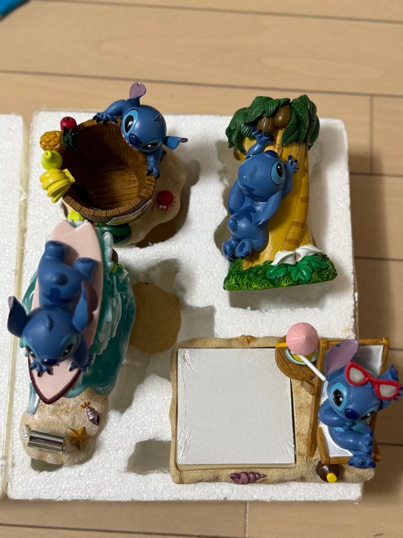 レア❕スティッチ フィギュアセット 4体 ステーショナリーセット