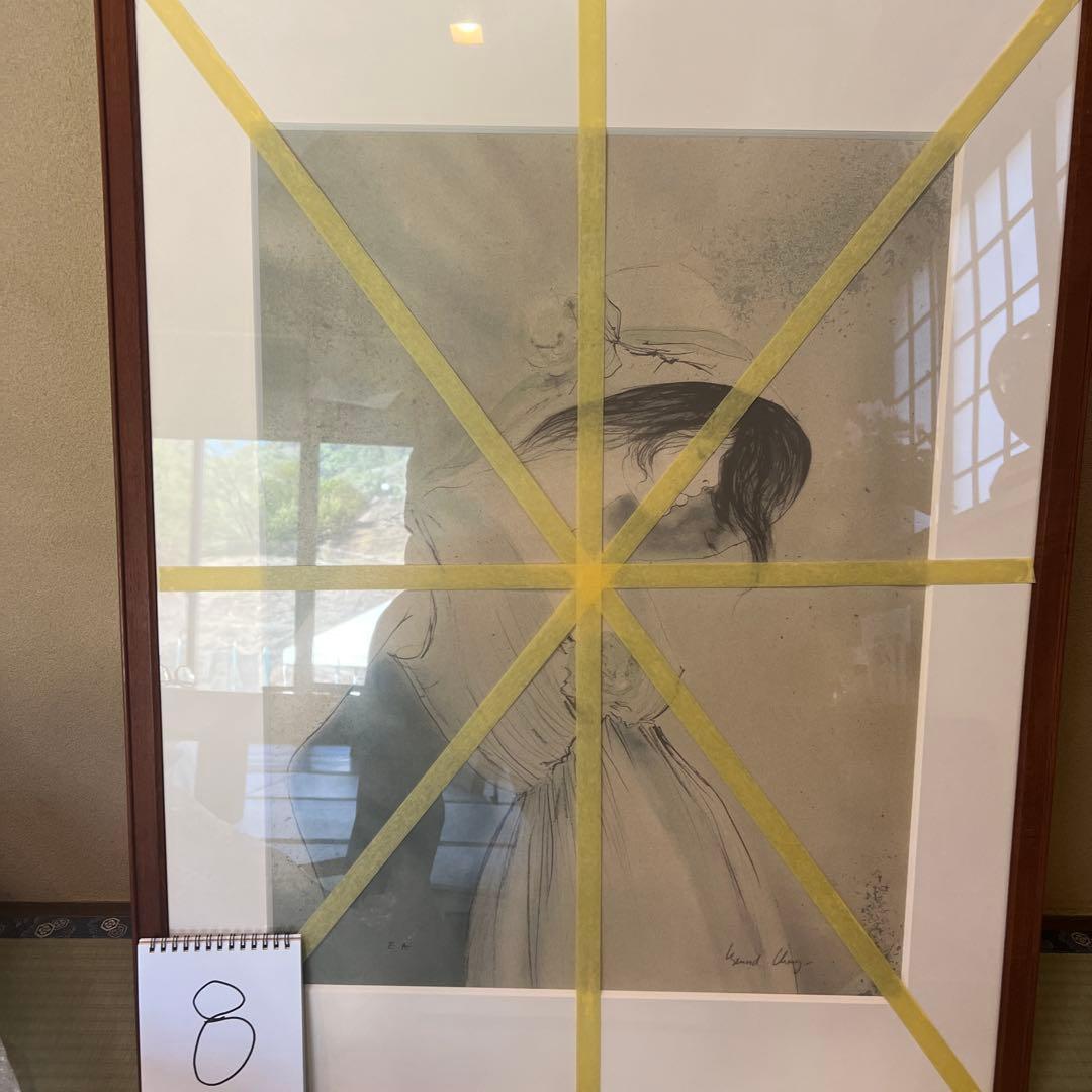 川*哲様 シャトロワ　絵48cm82cmリトグラフ、？ 値段下げました。10日出