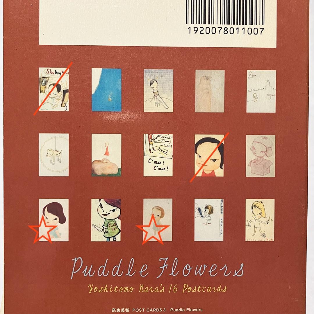 奈良美智 ポストカードセット Puddle Flowers 3冊セット