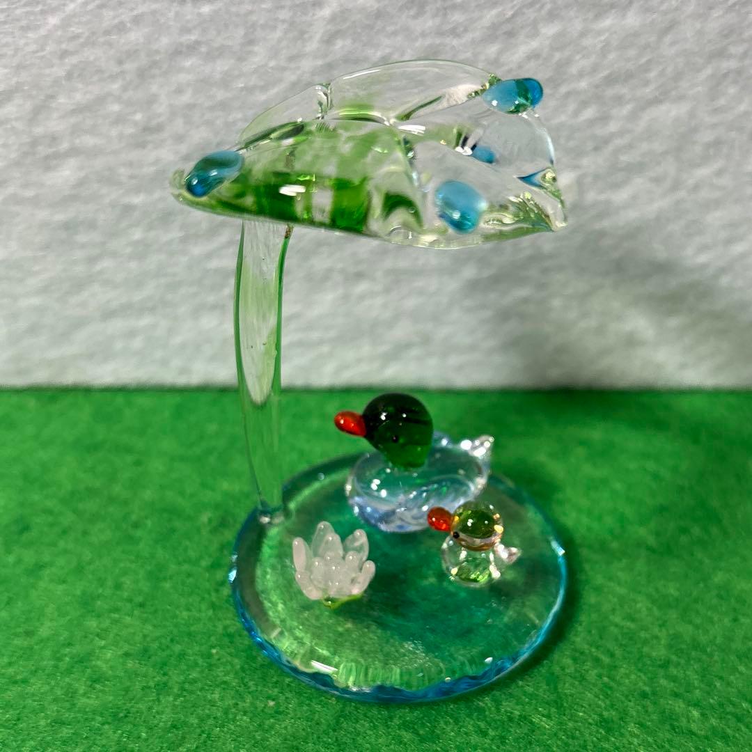 ロータス　ガラス細工　ミニチュア