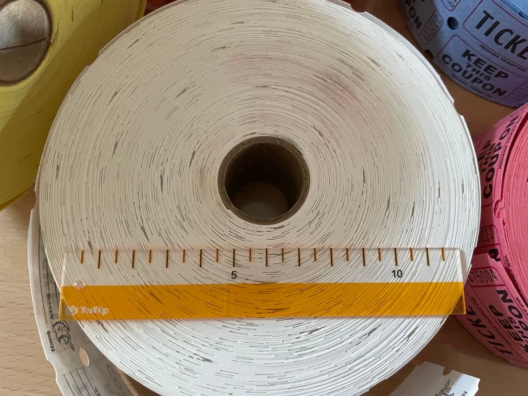 海外コラージュ紙物　ロールチケット