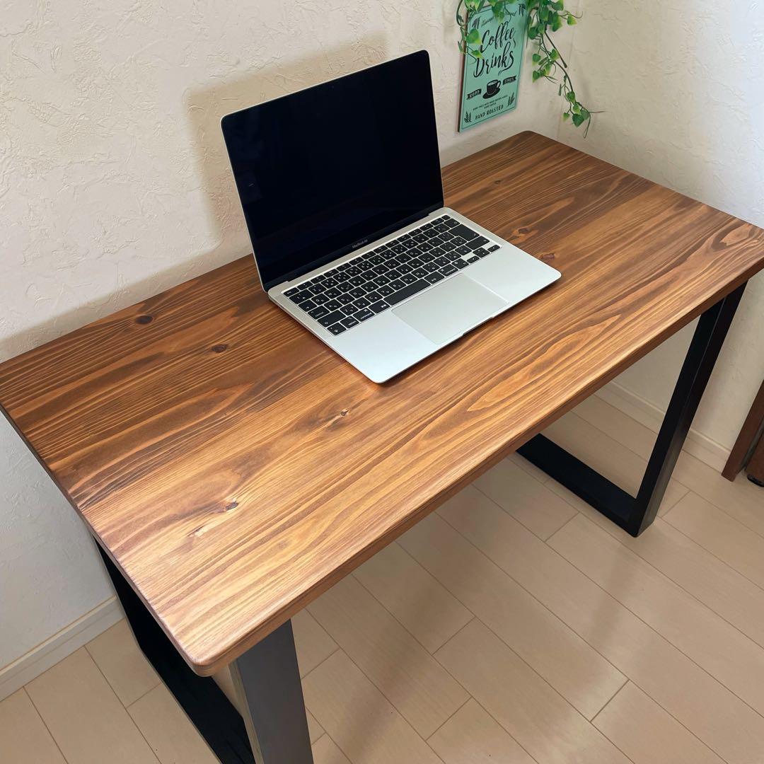 天然木 無垢テーブル 90×45cm 高さ70cm パソコンデスク 勉強机