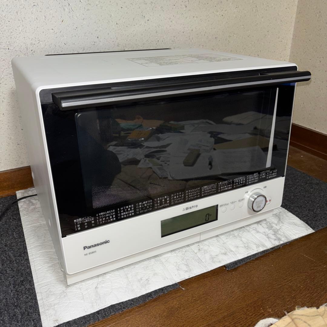 ジャンク品　2018年製パナソニックスチームオーブンレンジ　NE-BS805-W