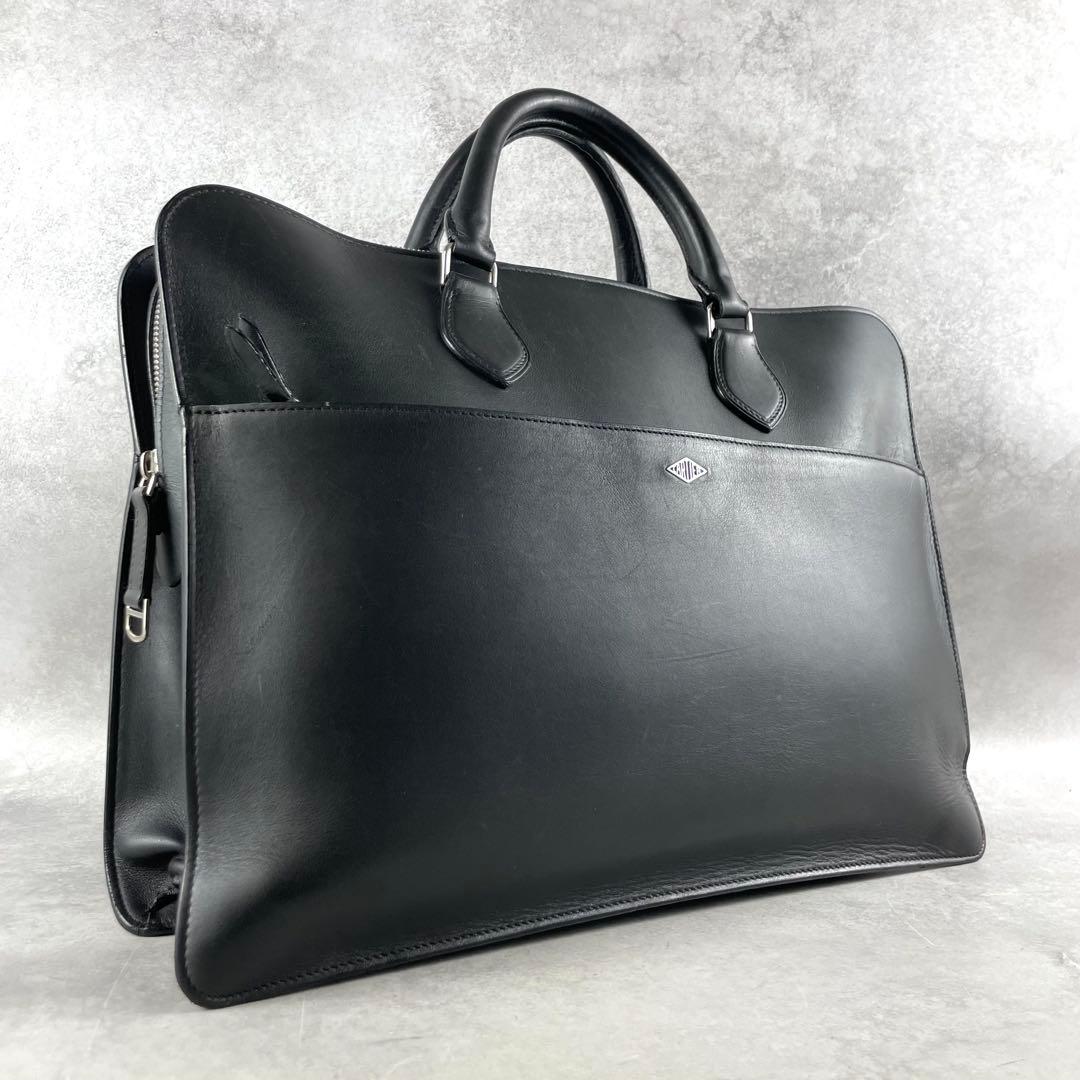 入手困難✨ カルティエ Cartier ビジネスバッグ レザー ロゴ ブラック