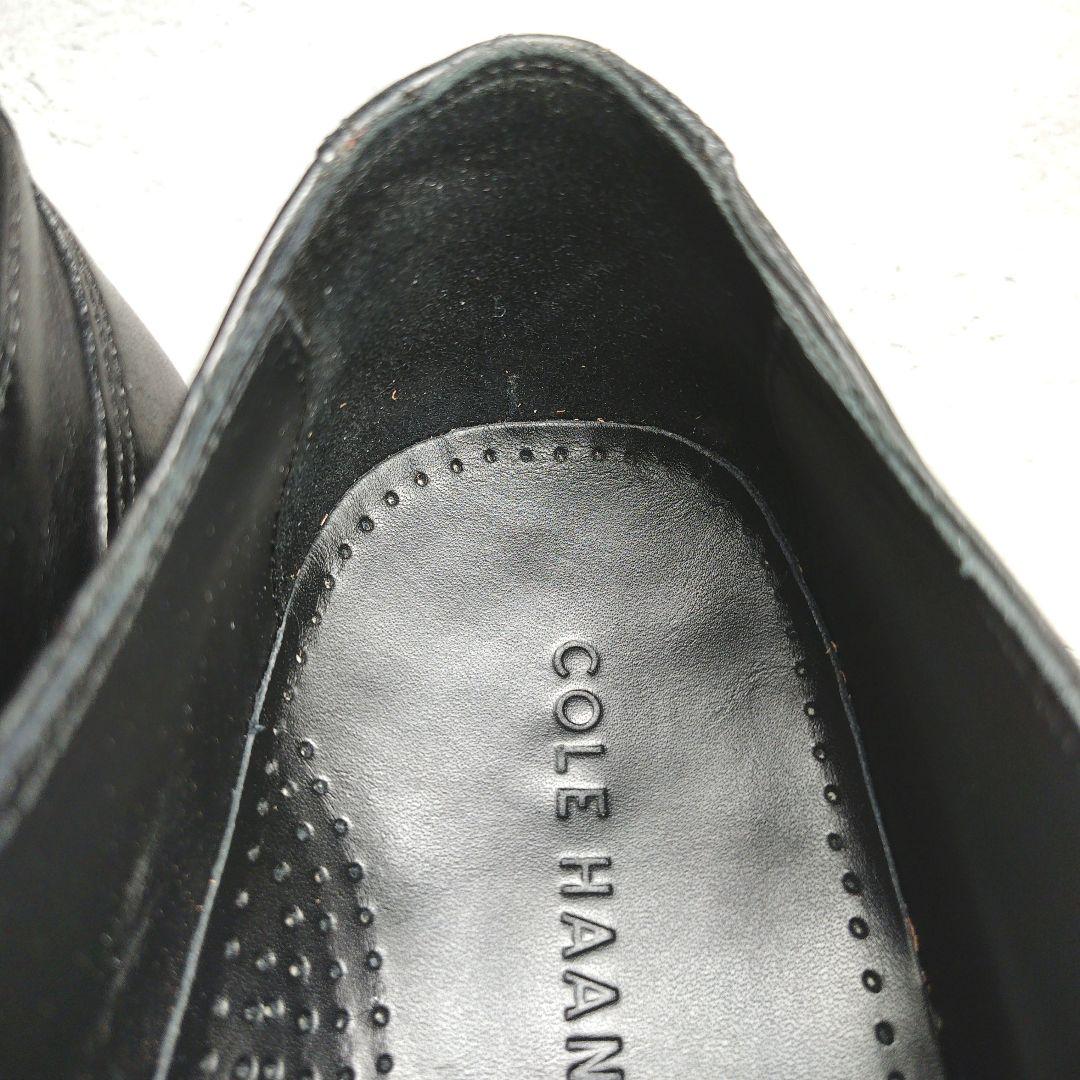 【人気デザイン】極美品 コールハーン【8w】ストレートチップ ビジカジ 本革 黒