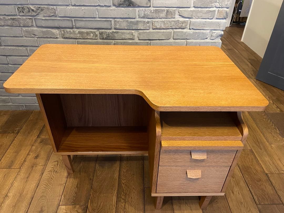 【訳あり】unico / ウニコ　 デスク　勉強机　北欧　引き出し付き