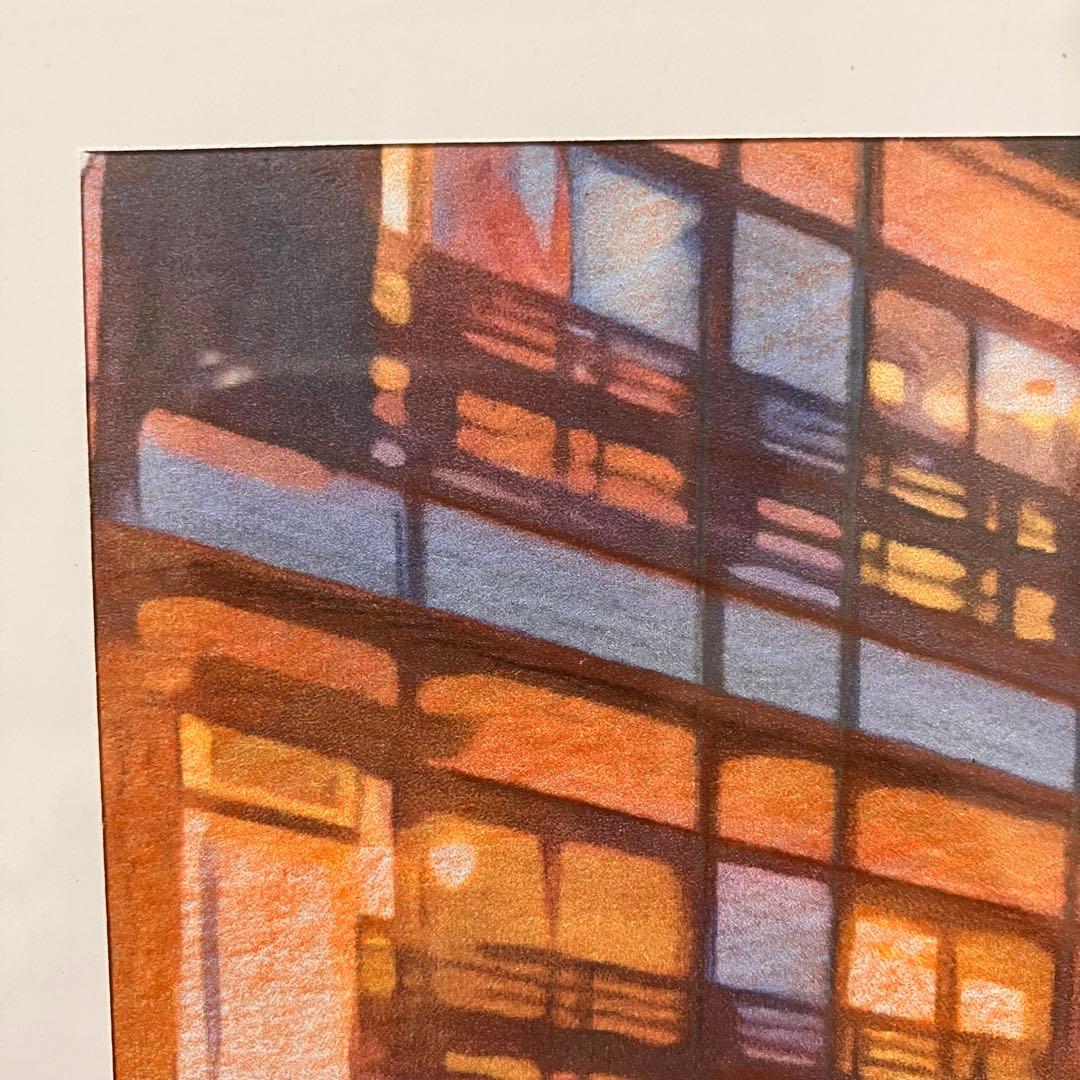 ジブリアート14 千と千尋の神隠しより「銀山温泉」32.7㎝×24.0㎝　額装品