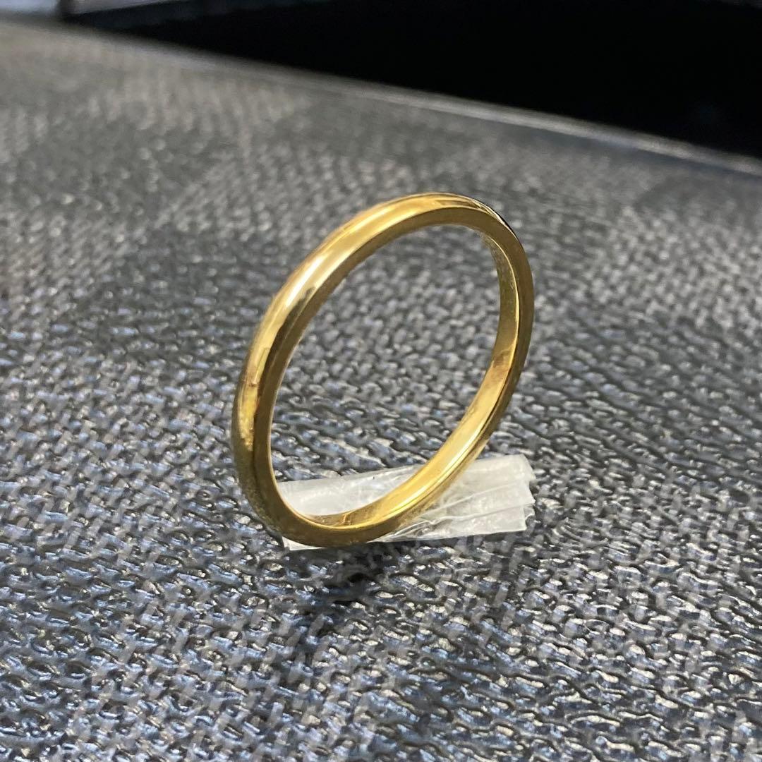 24点セットおまとめ ゴールドとシルバー シンプル 甲丸リング 2mm幅