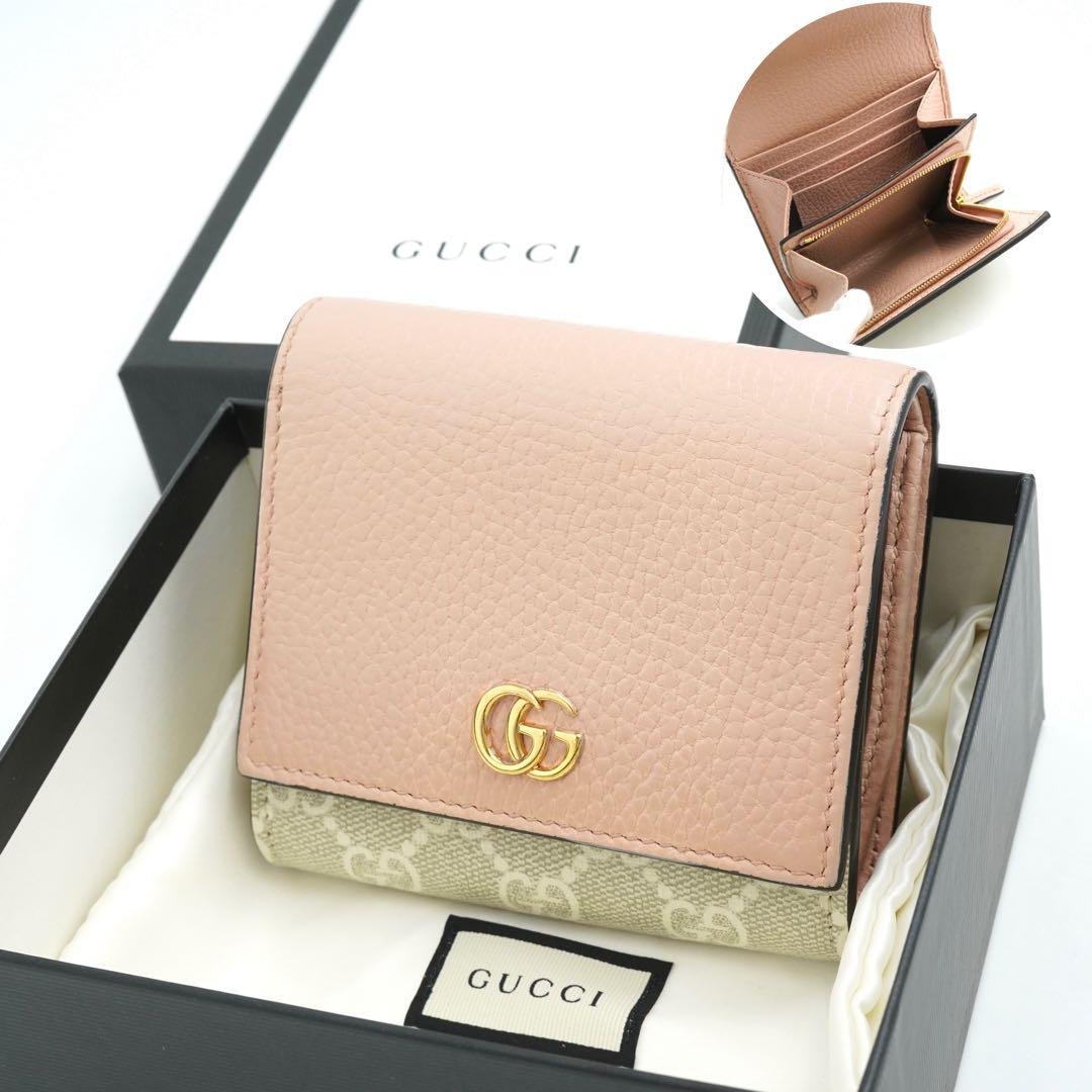 ✨新品未使用・箱付き✨　GUCCI ミニ財布　マーモント　インターロッキング