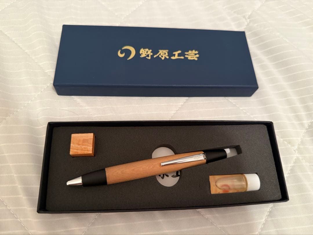 野原工芸　木曽檜　ロータリー式ボールペン