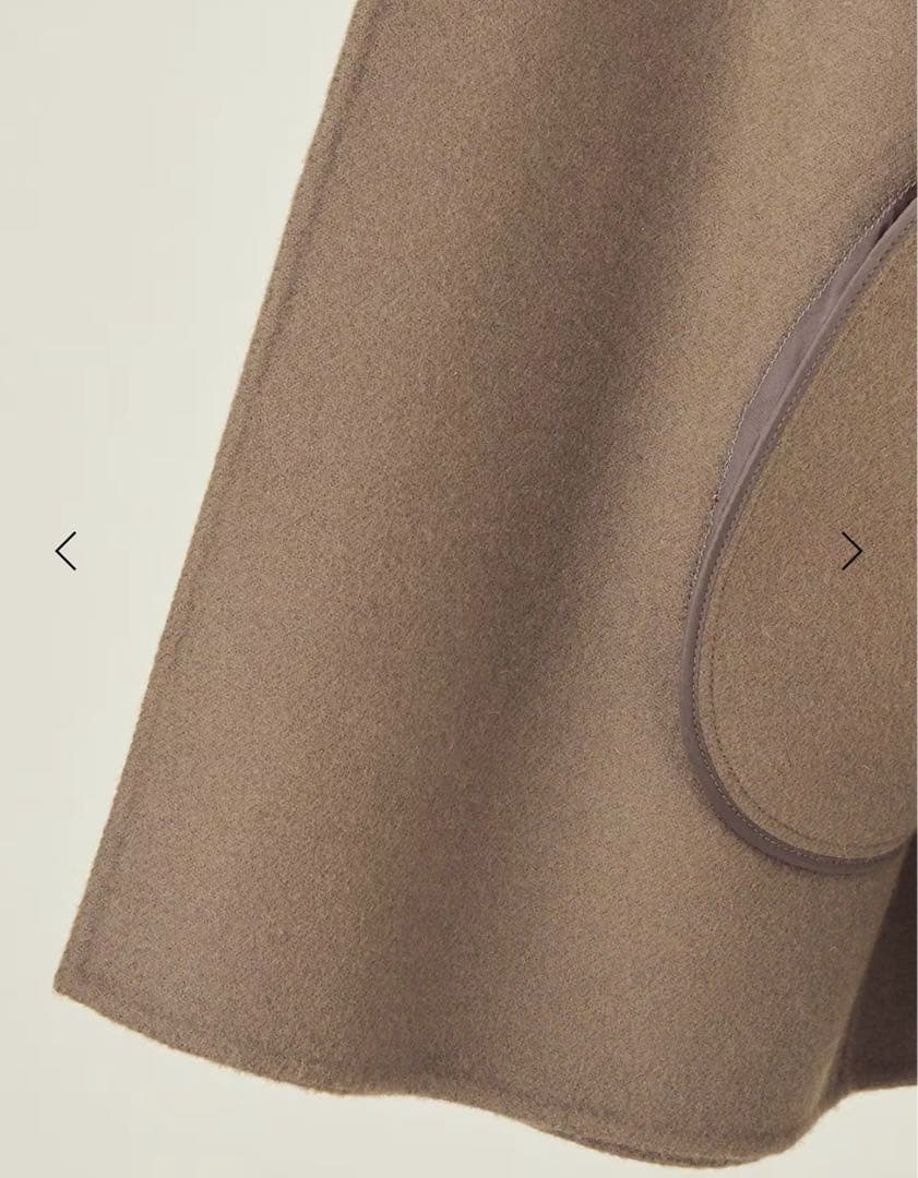 conteダブルラベルリバーコート美品