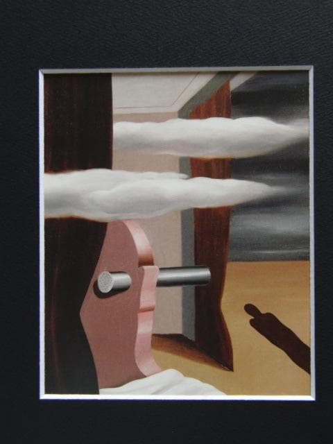 ルネ・マグリット、砂漠の発射台、希少な画集より、新品高級額