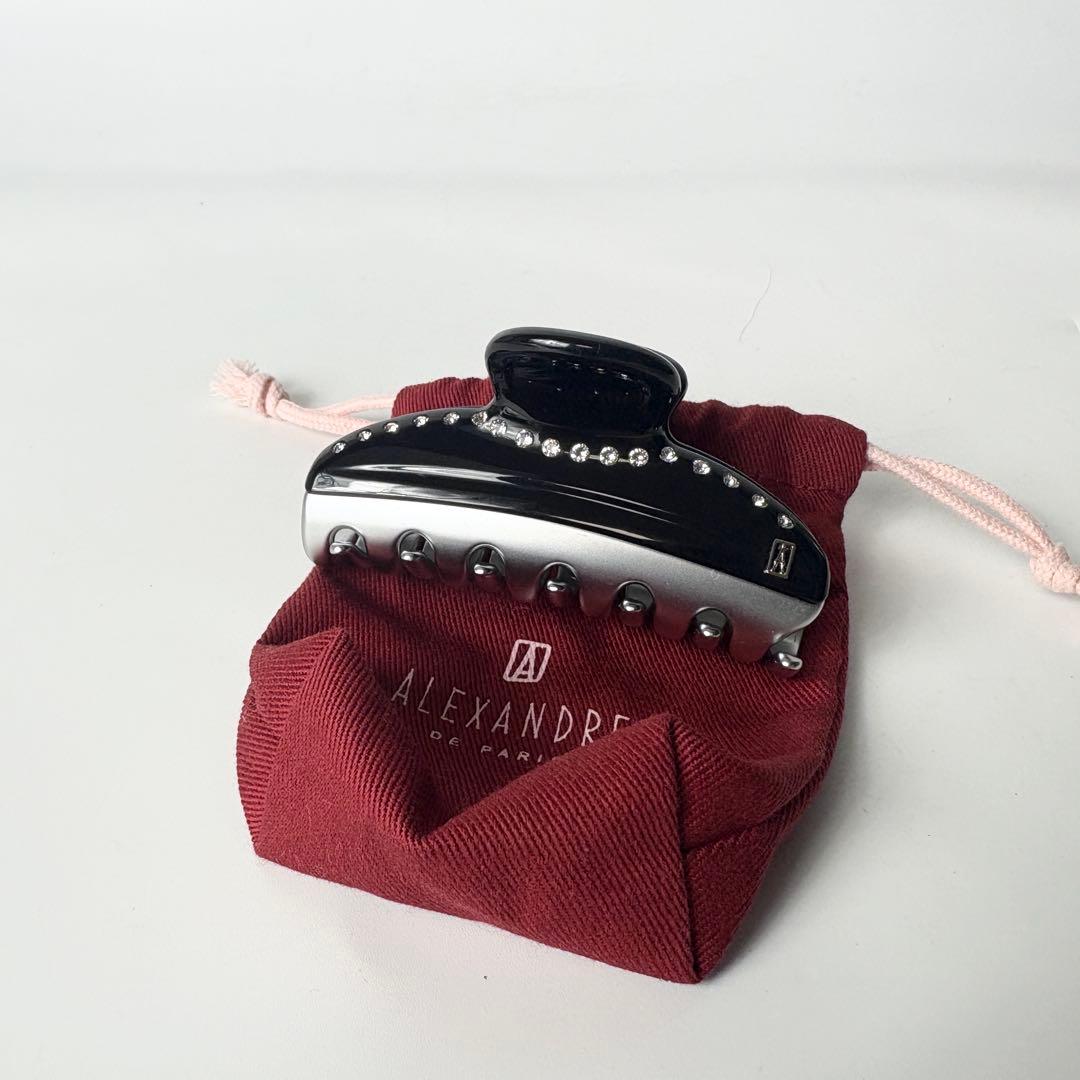 アレクサンドルドゥパリ　ヘアクリップ　ヴァンドームクリップ　ブラック.