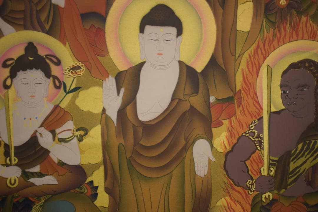 /臥龍/十三仏図/桐共箱付/布袋屋掛軸HI-924