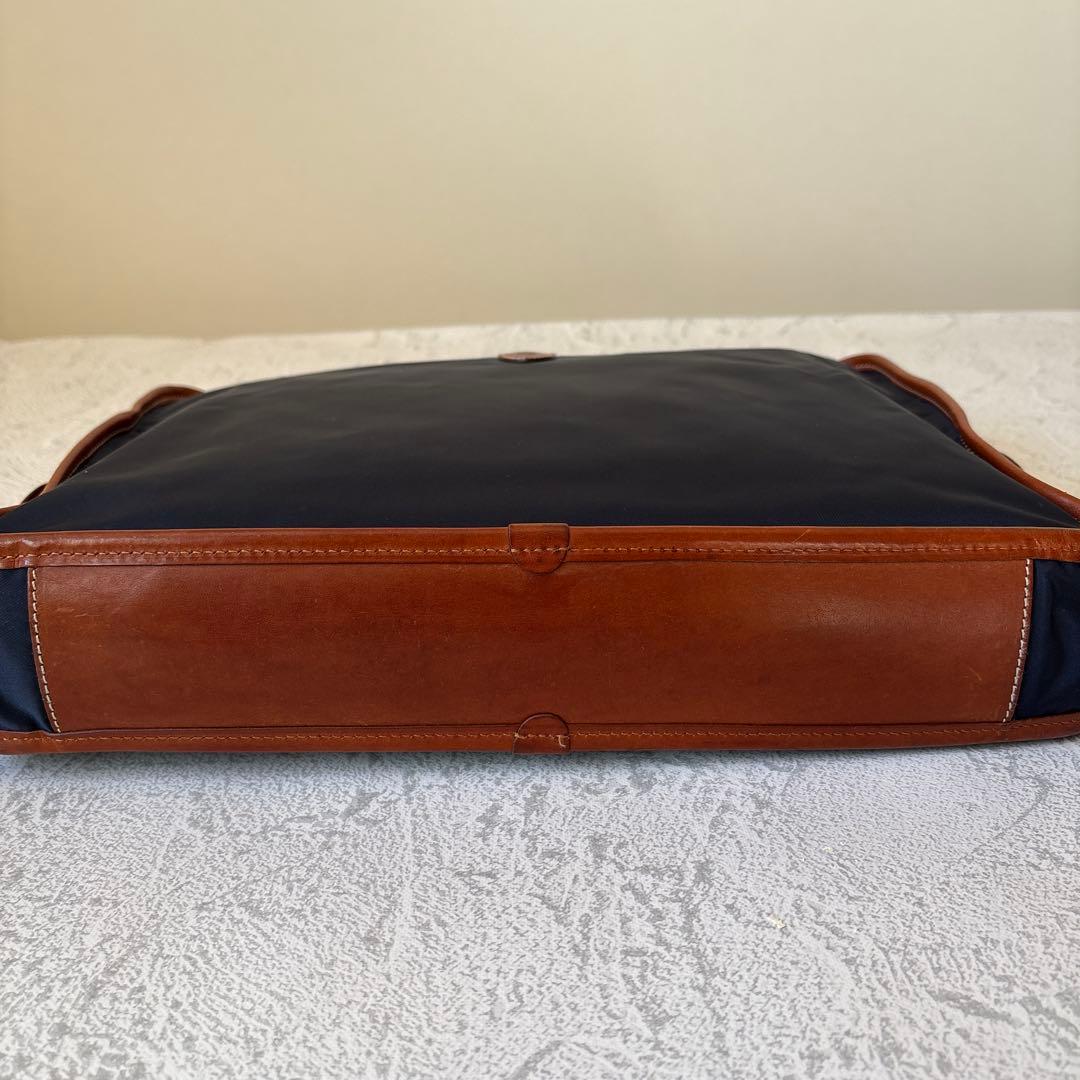 Felisi フェリージ ナイロン/レザー ブリーフケース 1724DS 濃紺