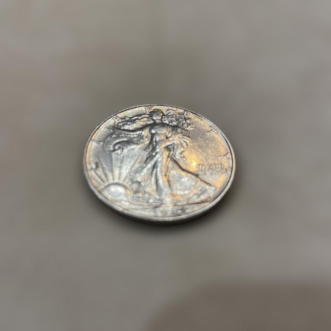 世界一美しい銀貨★USA 1942年★ウォーキング・リバティー イーグル銀貨