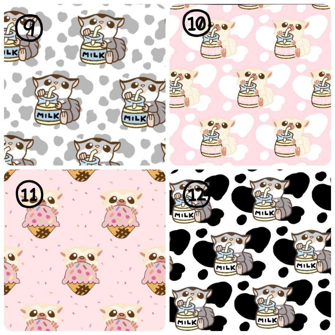 フクロモモンガポーチ生地