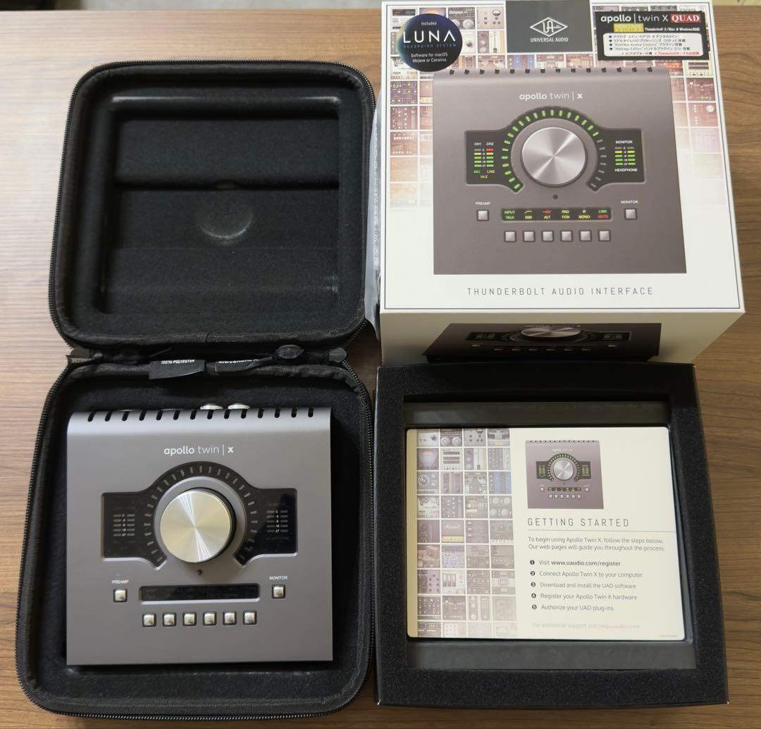 Apollo Twin X QUAD 【専用ケース&サンダーボルト3ケーブル付】