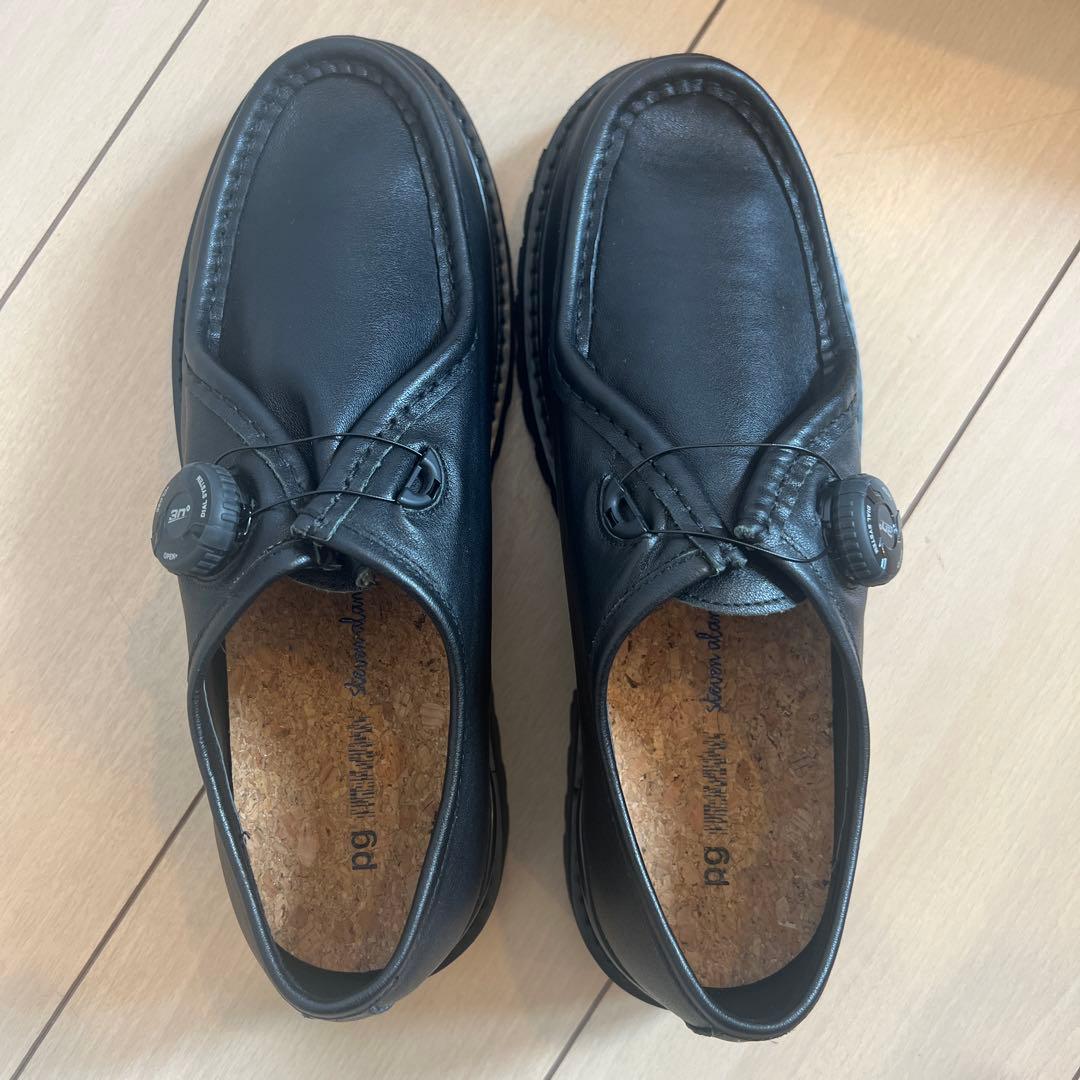 PG × Steven Alan KNOCK BLACK LEATHERシューズ