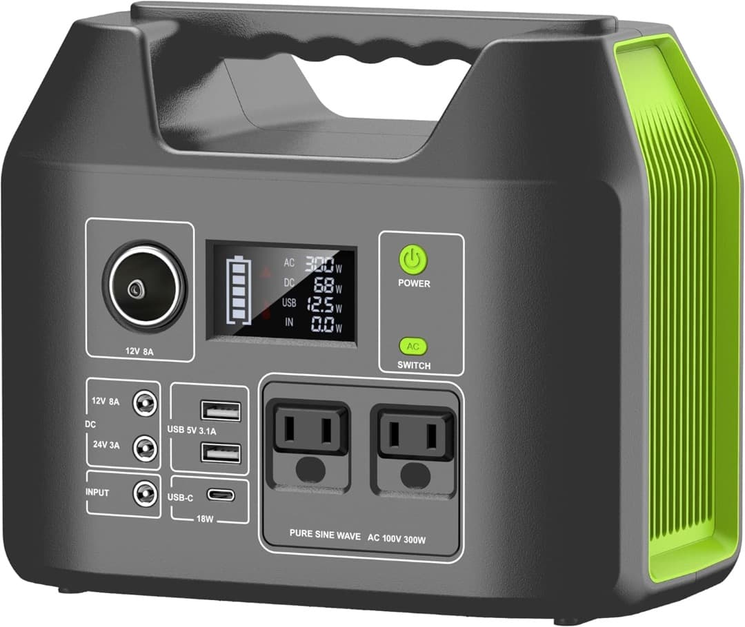 Powkey ポータブル電源 407Wh 大容量 純正弦波 小型軽量 新品