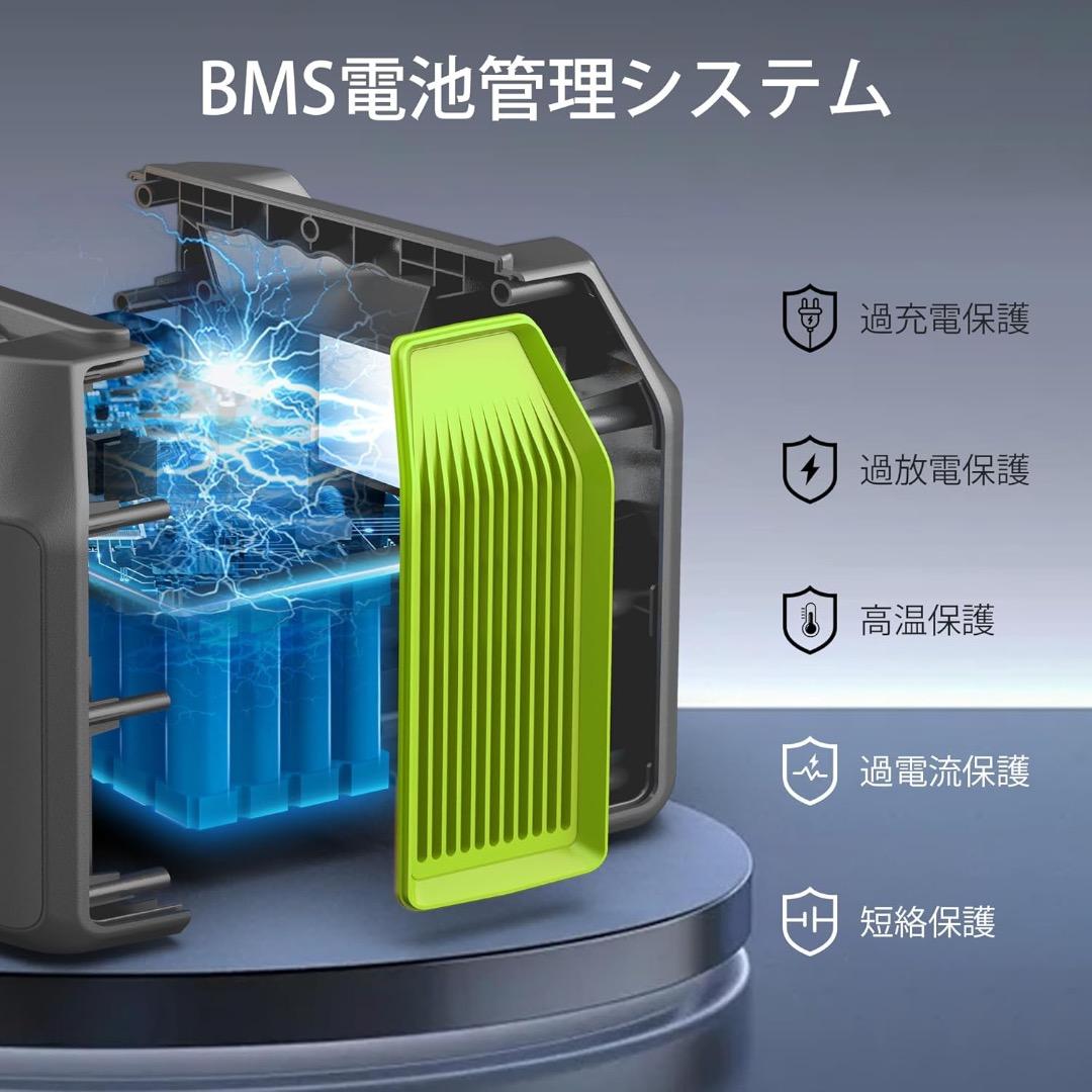 Powkey ポータブル電源 407Wh 大容量 純正弦波 小型軽量 新品