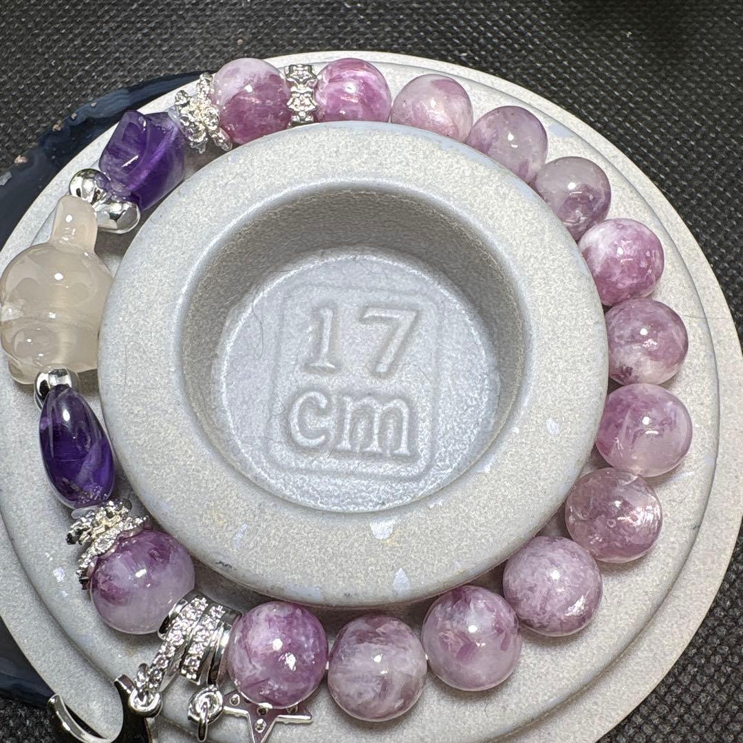 ＊みーにゃん様お取置き12/10　桜瑪瑙うさぎとアメジスト月と星