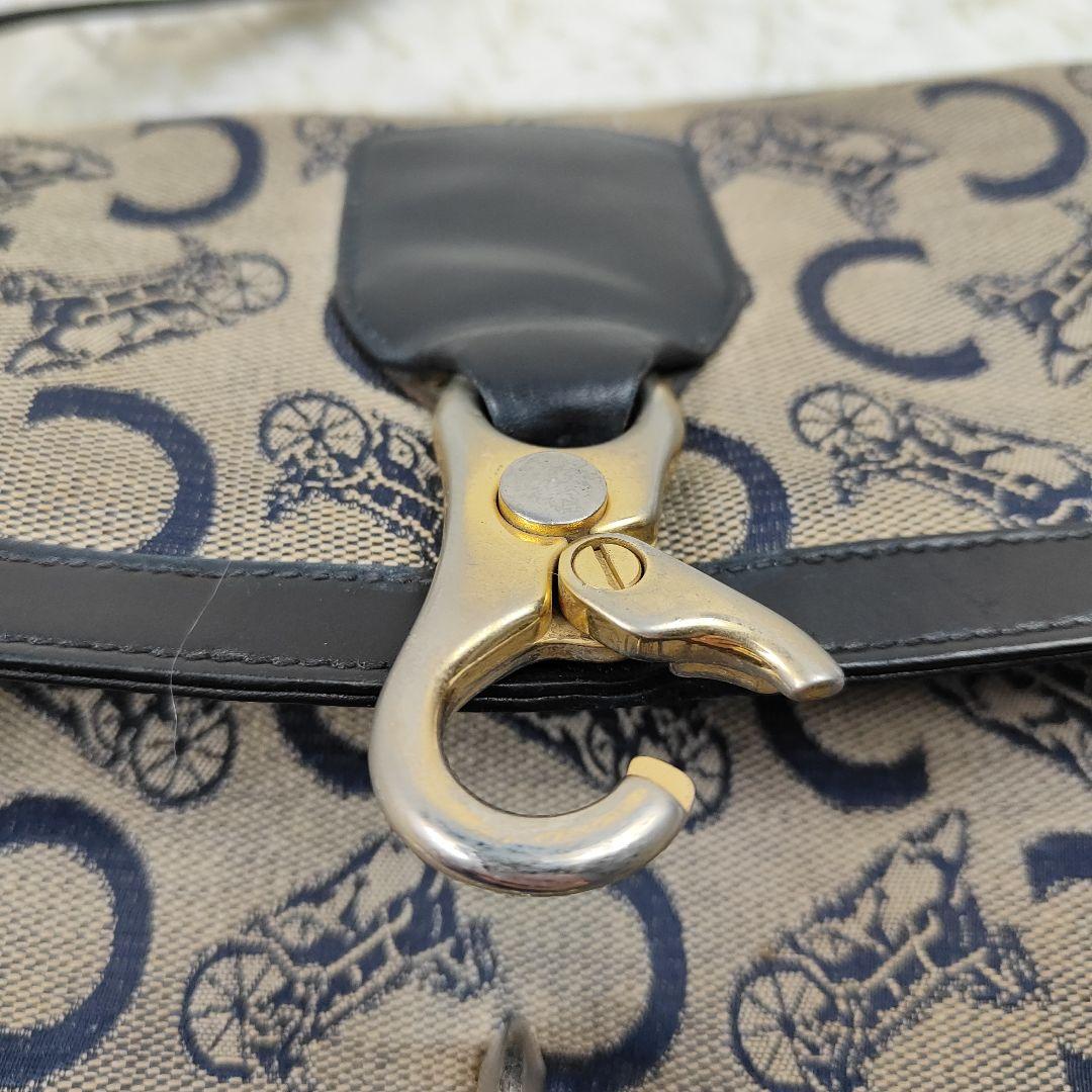 本日限定価格　セリーヌ　ハンドバッグ　ワンショルダー　Cマカダム　馬車　4室