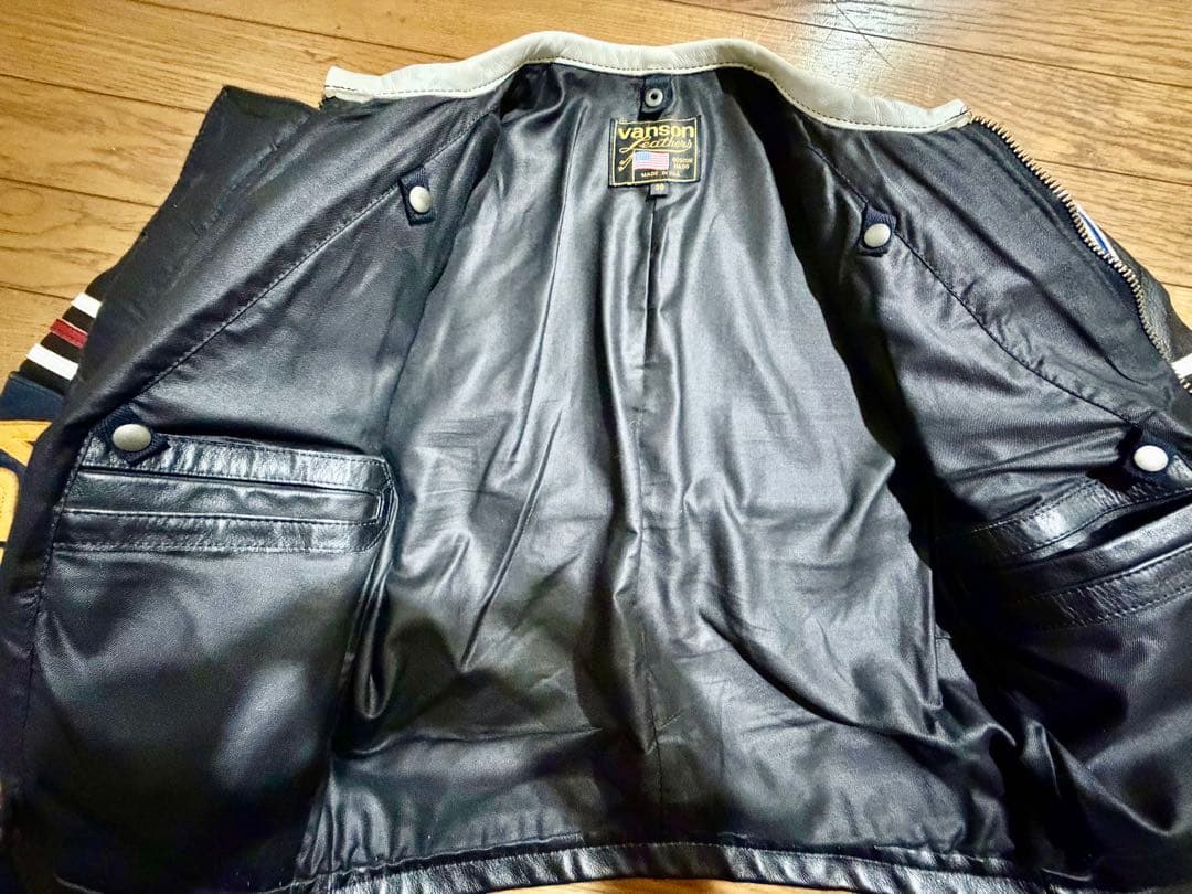 vanson バンソン　希少ステッチスター　サイズ38