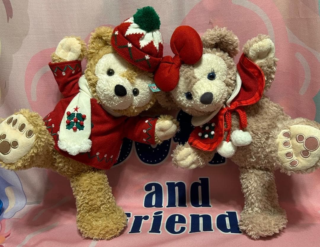 n*n様 ダッフィー＆シェリーメイ Sサイズ ぬいぐるみ ポーズも取れて自立可能