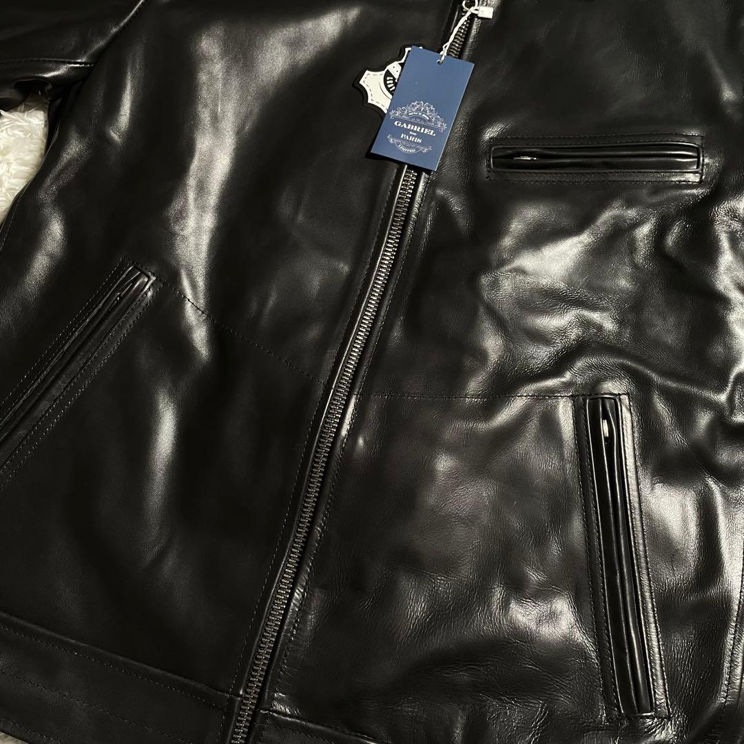 未使用 タグ付 Fortime レザージャケット 馬革 ホースハイド
