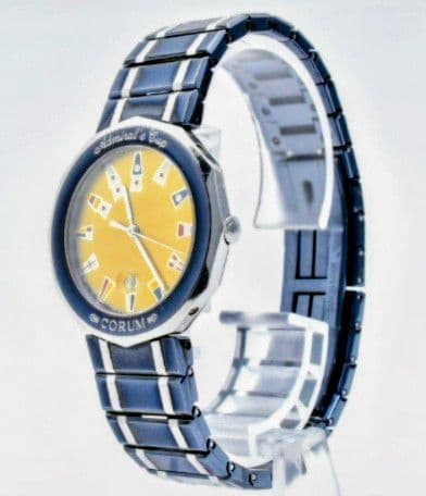 コルム アドミラルズカップ デイト ゴールド クォーツ 腕時計 可動品