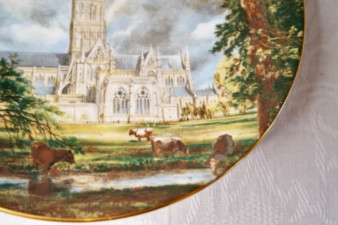 イギリス ヴィンテージ 絵皿 ヴィクトリア＆アルバートミュージアム