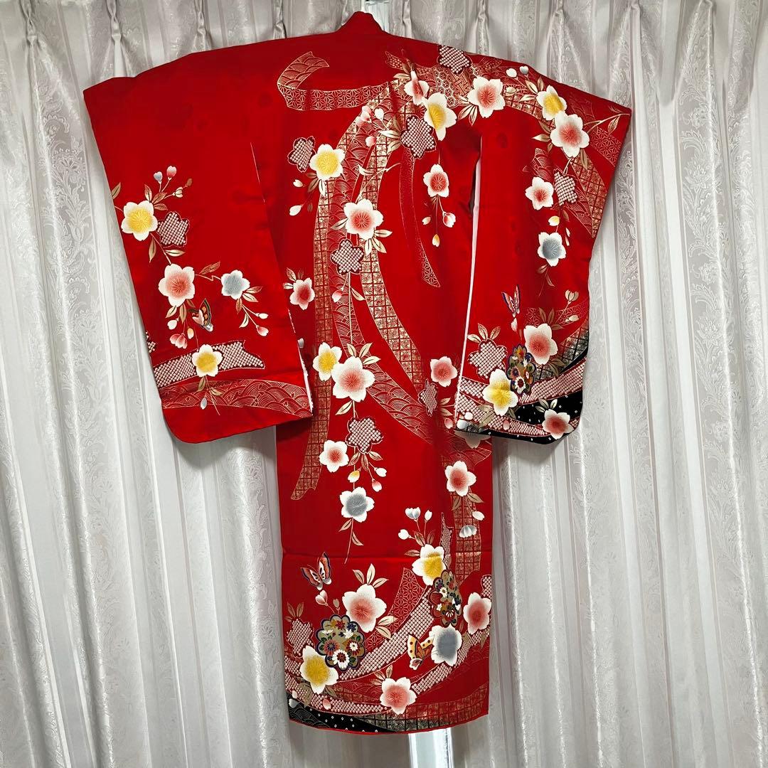 七五三　女の子　着物　７歳用　アンティーク